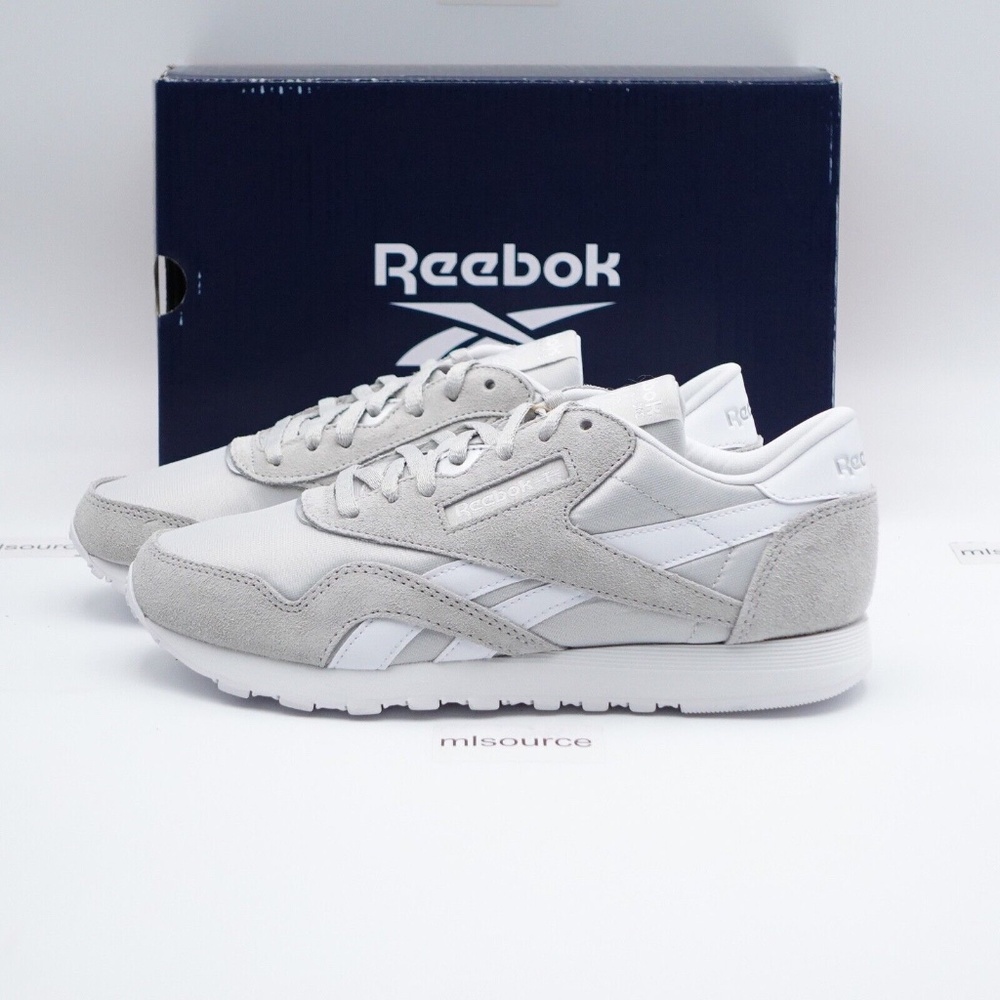 NEW Reebok Classic Nylon Slim Sneakers 100033441 Steely Fog/SteelyFog